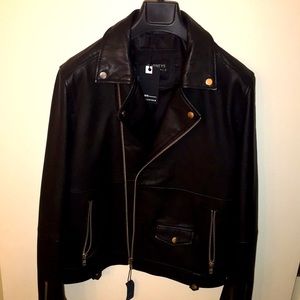 NWT - Barney’s Genuine Leather Biker jacket